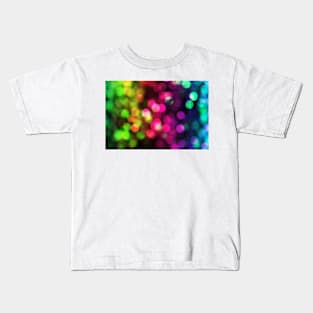 Rainbow Lights Bokeh Kids T-Shirt